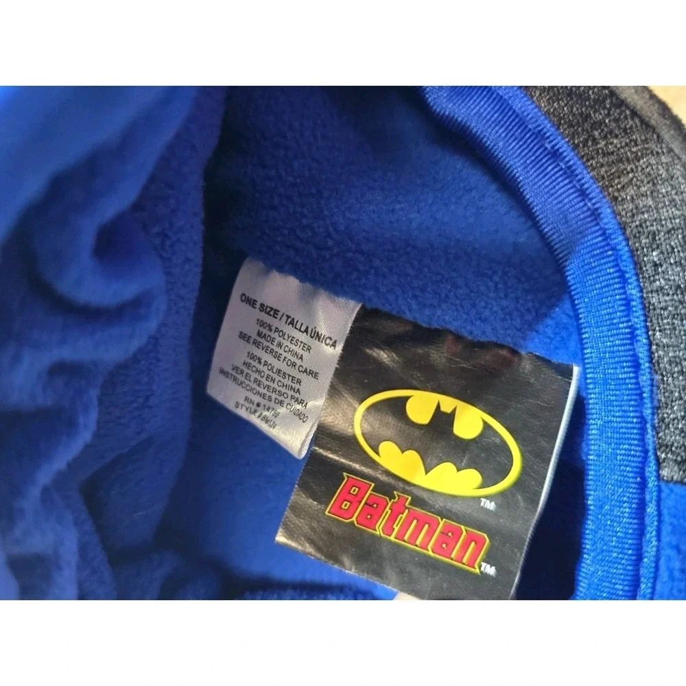 Batman KIDS WINTER HAT FULL FACE PROTECTION Ski MASK BLUE BLACK‎ DC COMICS